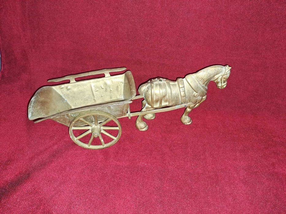 cal bronz caruta bronz trasura bronz 39 - 45 cm cadou