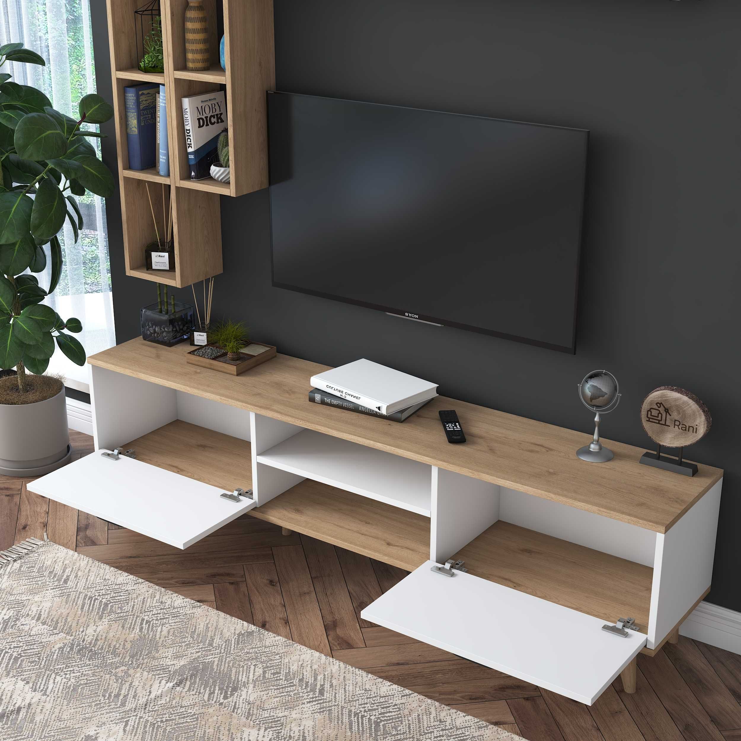 TV комплект Puzzle-home 2593, TV шкаф и два рафта, ПРОМО ЦЕНА !
