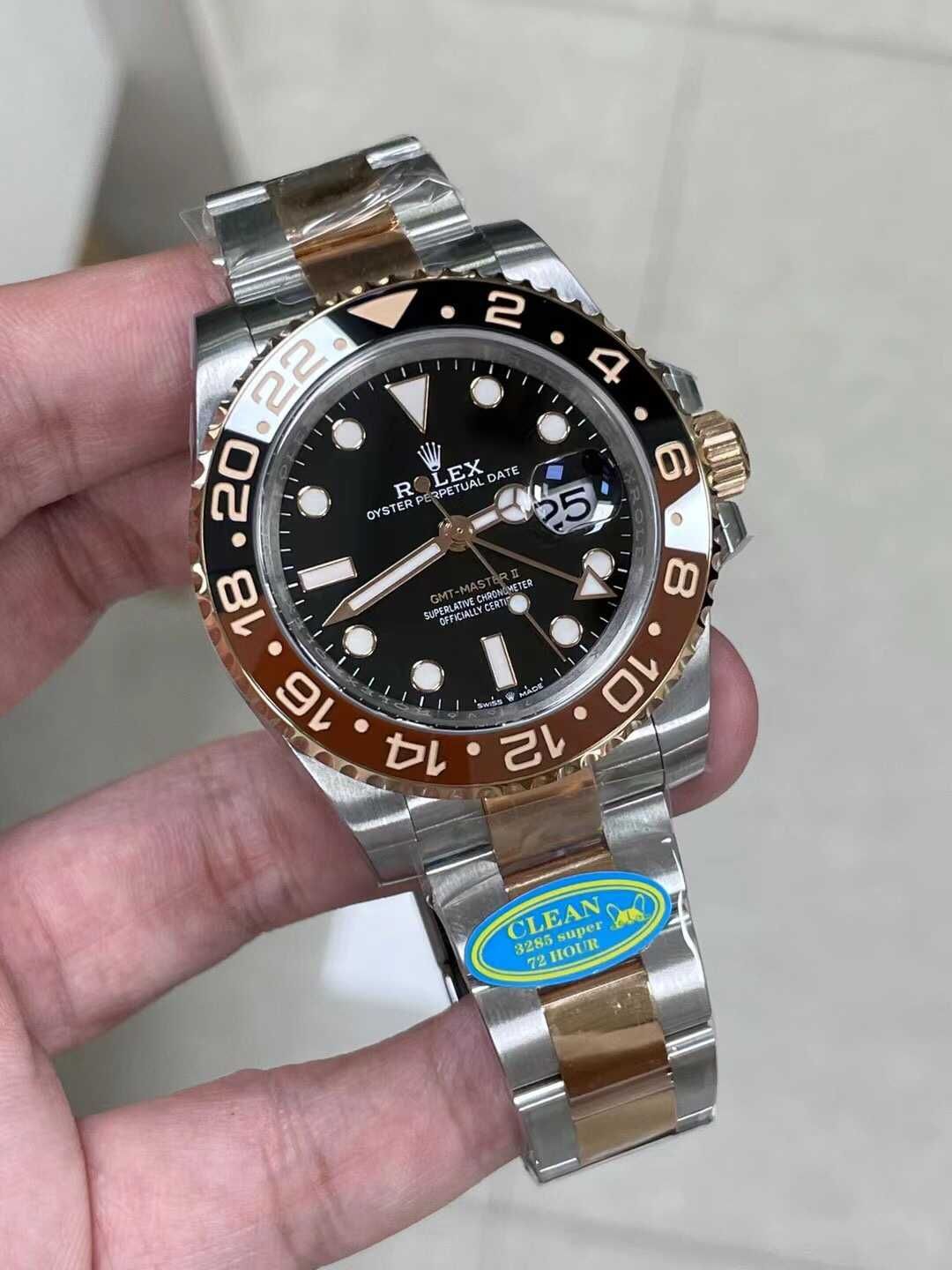 Rolex Gmt-master Silver-Gold Rose