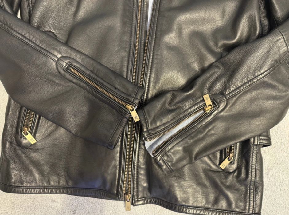 Geaca din piele Massimo Dutti