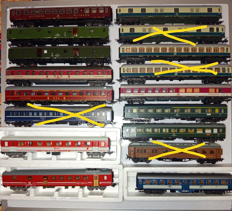 Vagoane călători HO Lima Schicht Roco trenulețe diorama piko