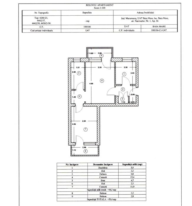 Apartament doua camere Cartier Sasar - direct proprietar