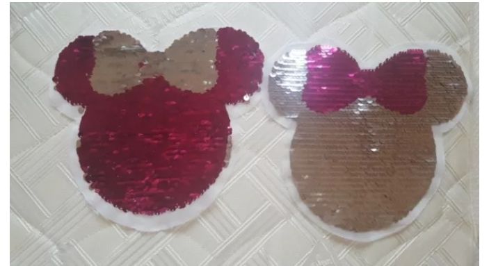 Paiete reversibile (cu 2 fețe) de aplicat pe haine mai multe modele