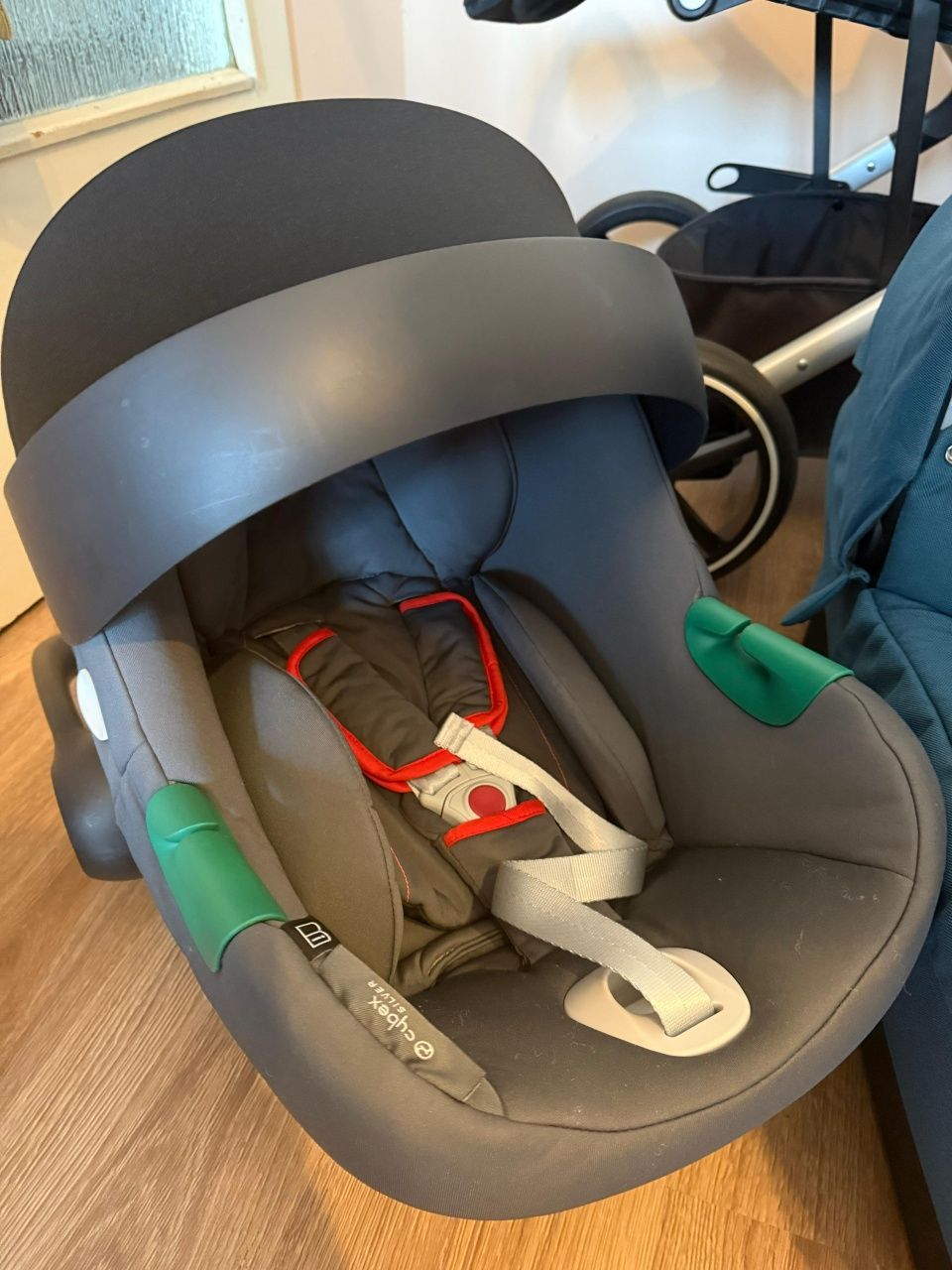 Cybex Balios S lux navy blue пълен комплект  с адаптери