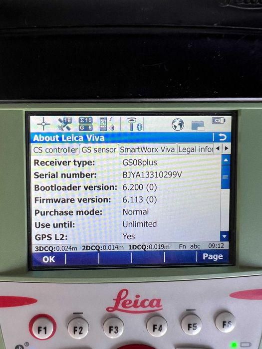 GPS Leica complet controller Leica CS15 cu antena Leica GS08plus