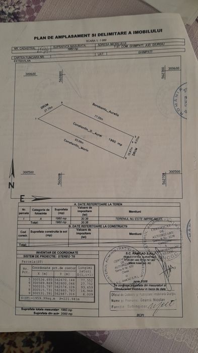 Teren Ghimpați jud Giurgiu