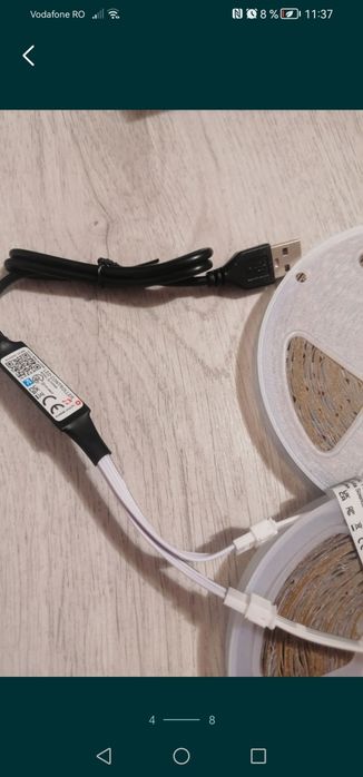 Banda lumini led RGB 2 role x 15m (30m), cu schimbare de culoare, nou