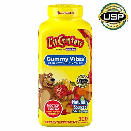 300 мармеладных мишек L'il Critters. Детские витамины из Америки