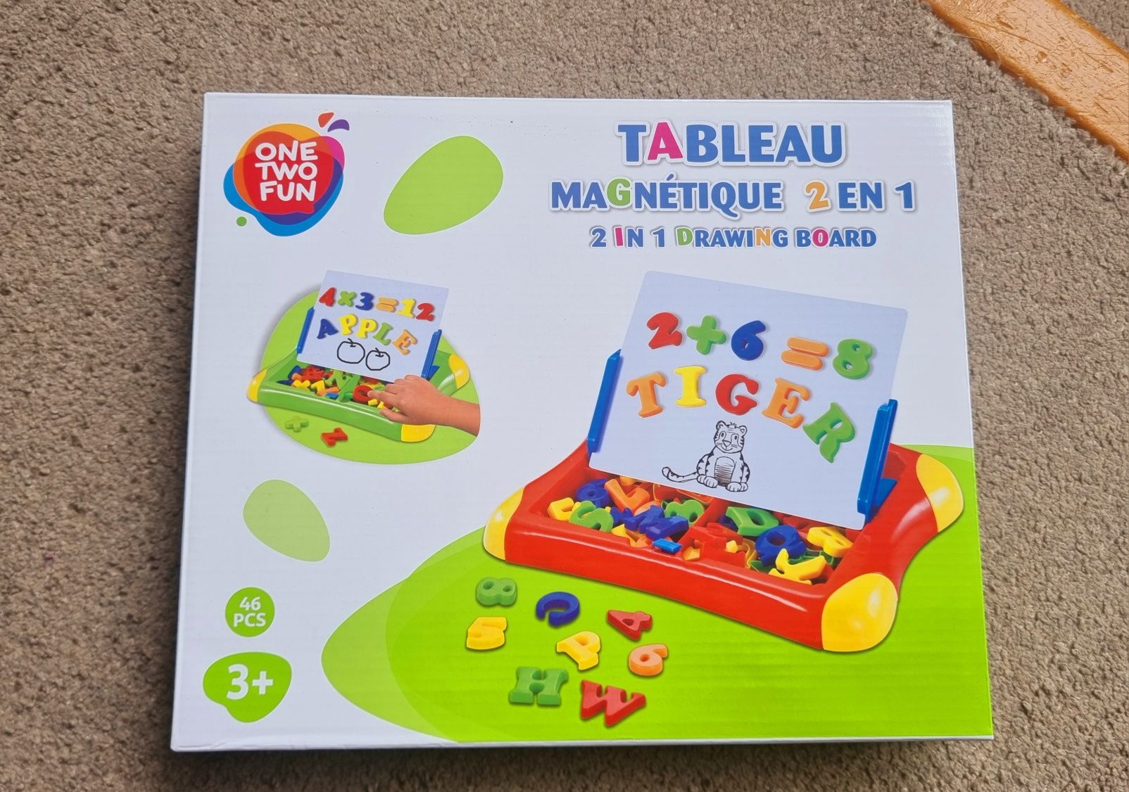 Tabla Magnetica Educativa Copii 2 in1 cu Cifre si Alfabet QJ5581 Secon