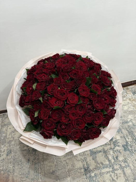Цветы 101 роз красивый букет свежих роз договоримся цену