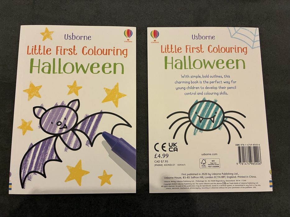 Carte colorat Usborne / Halloween