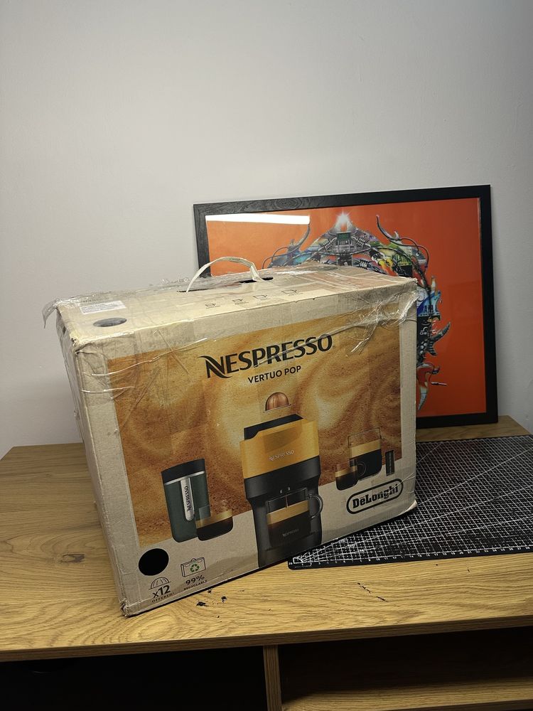 Nespresso Vertuo Pop Negru + Capsule Reutilizabile