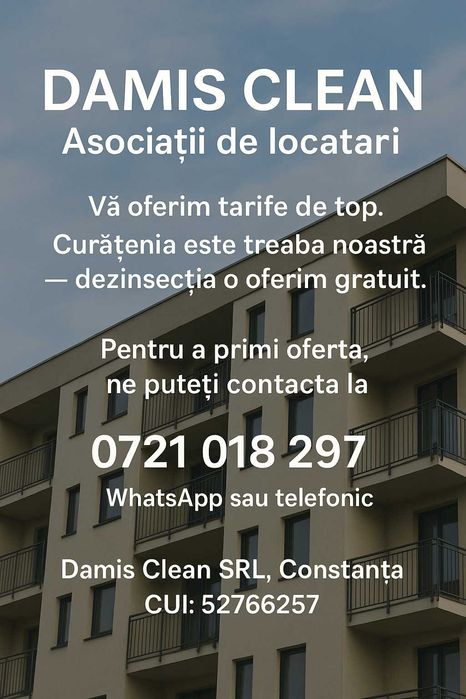 Firma de curatenie - Damis Clean SRL Constanta