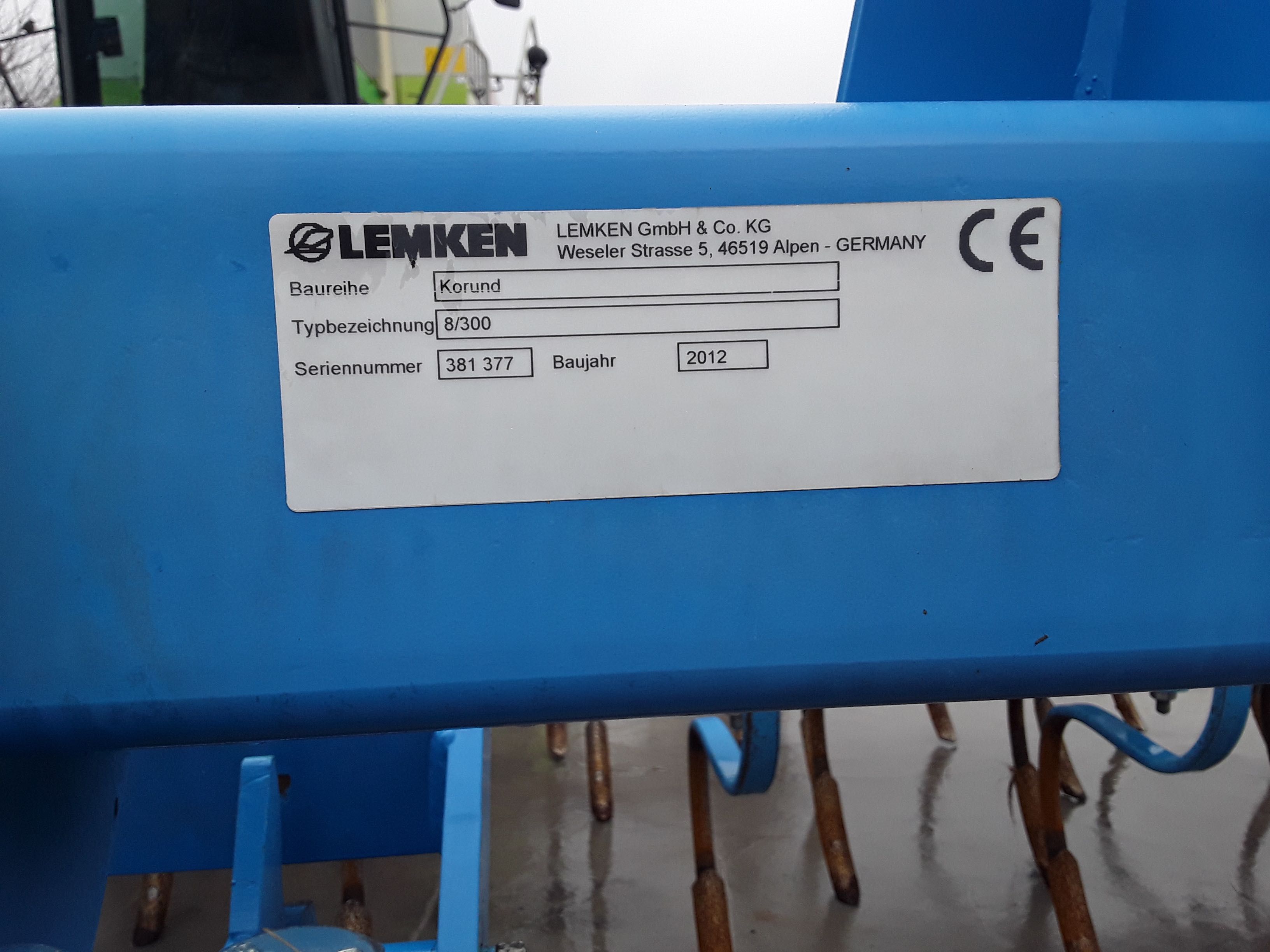 Lemken KORUND 8 / 300 K - Marathon- An Fabr. 2012-