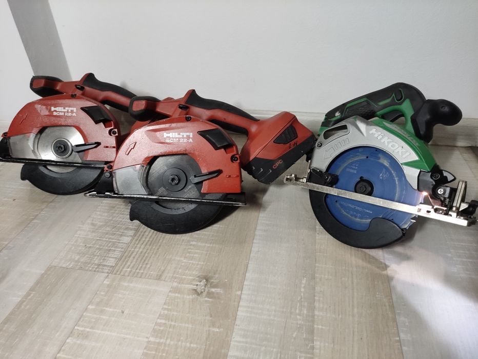 Circular Hilti metal SCM 22-A Hikoki  C18DBAL lemn