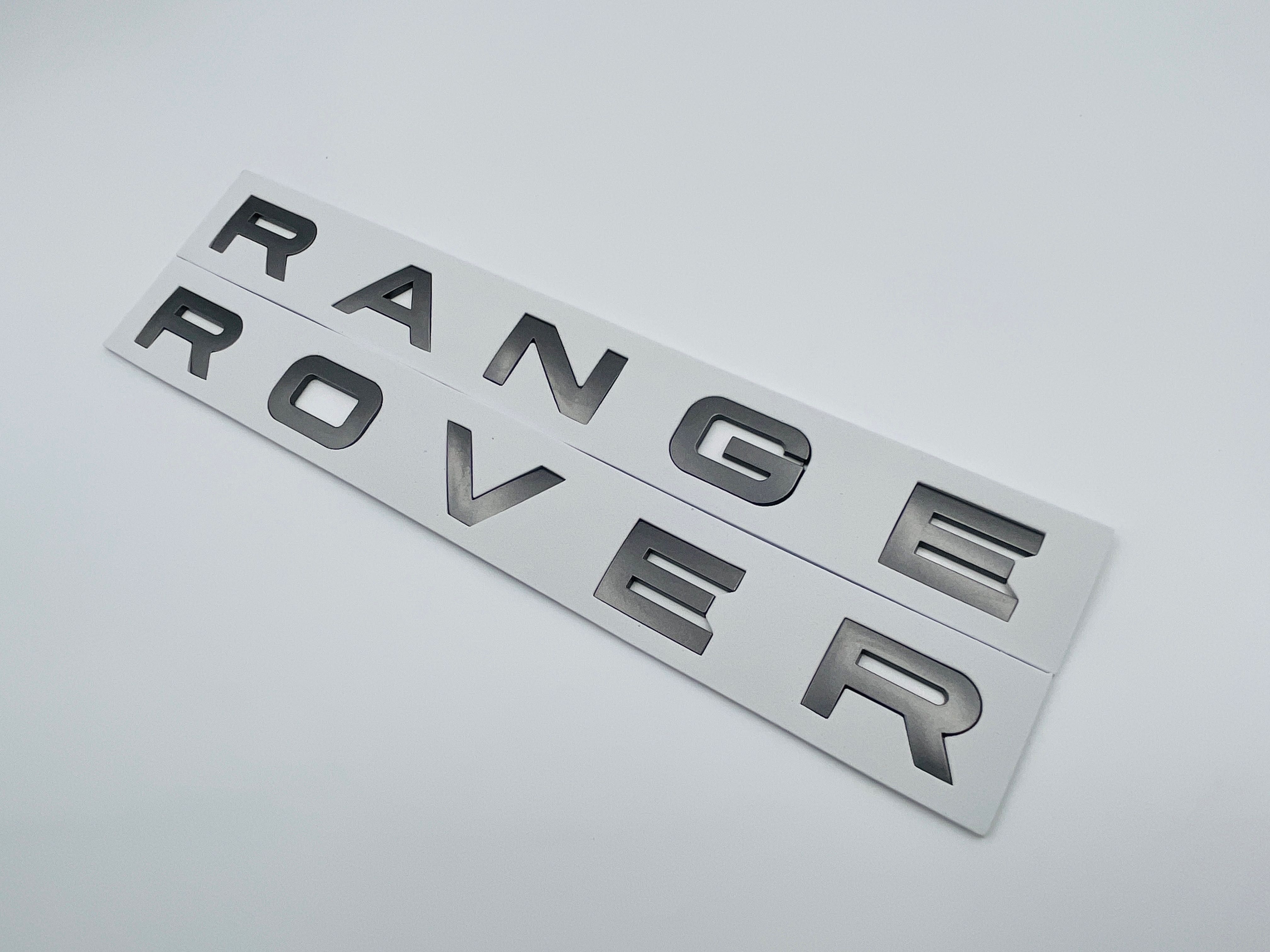 Emblema compatibila RANGE ROVER gri carbon