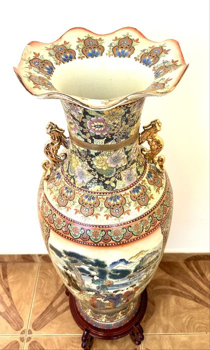 Vaza chinezeasca ZEN ceramica restaurant bar feng shui decor - Mare