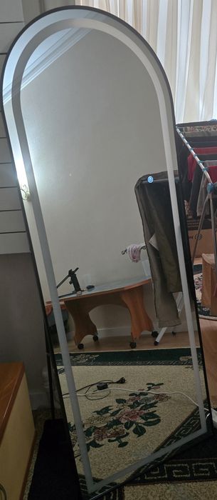 Зеркало напольное, на стенное с подсветкой led