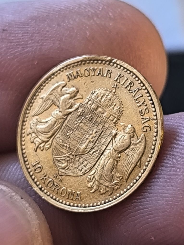 10 корони 1905 год,имп, Франц Йозеф, Злато 3.39 гр,900/1000 (21.6 к )