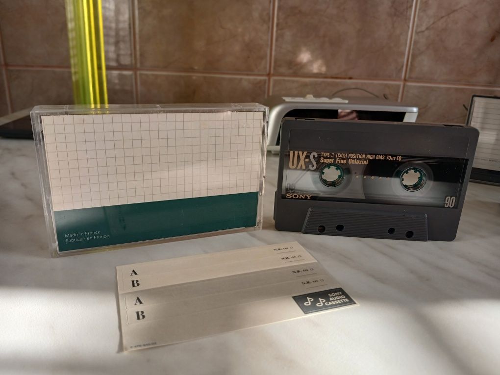 Lot de 3 casete audio Sony UX-PRO și EMTEC CS II
