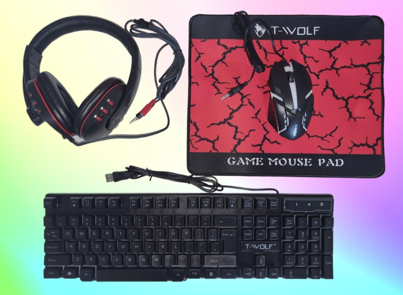 Tastatura Rgb Gaming negru cu leduri nou nout cu cablu