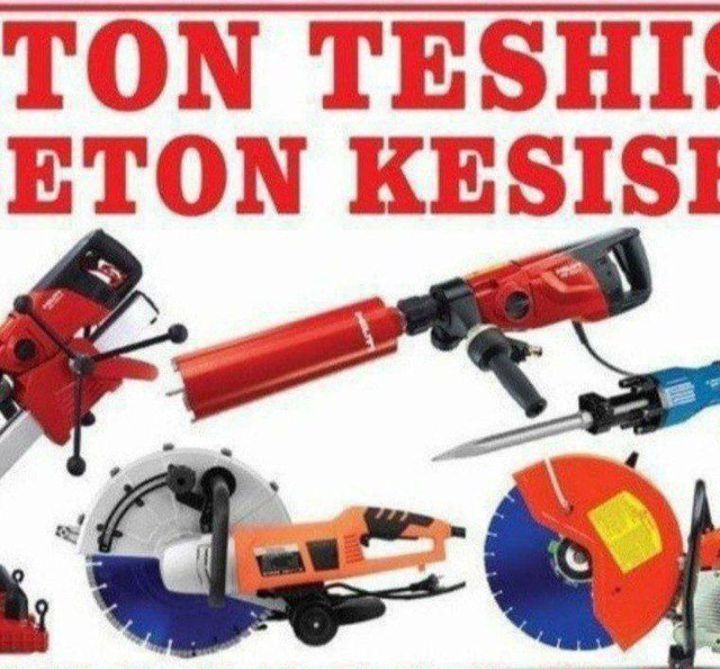 Almazni bur teshik teshish xizmati beton manalit devor akuratni tesham