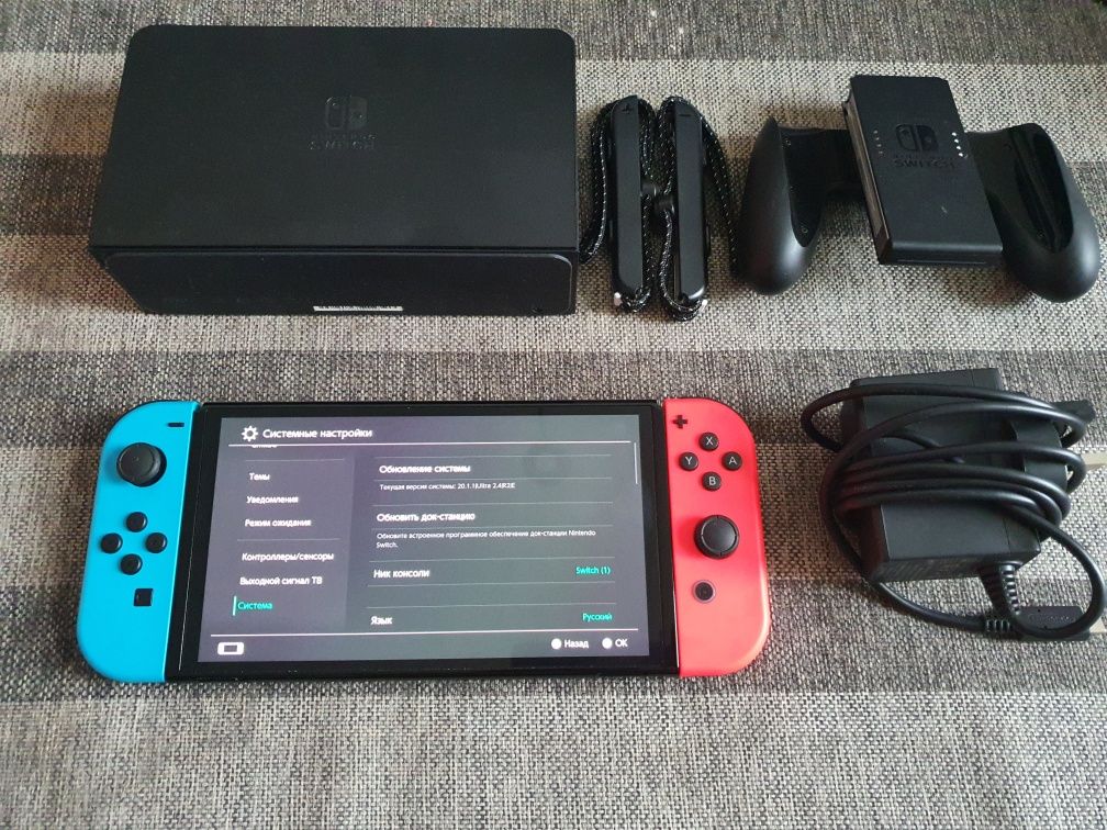 Прошитый Nintendo Switch Oled 512GB