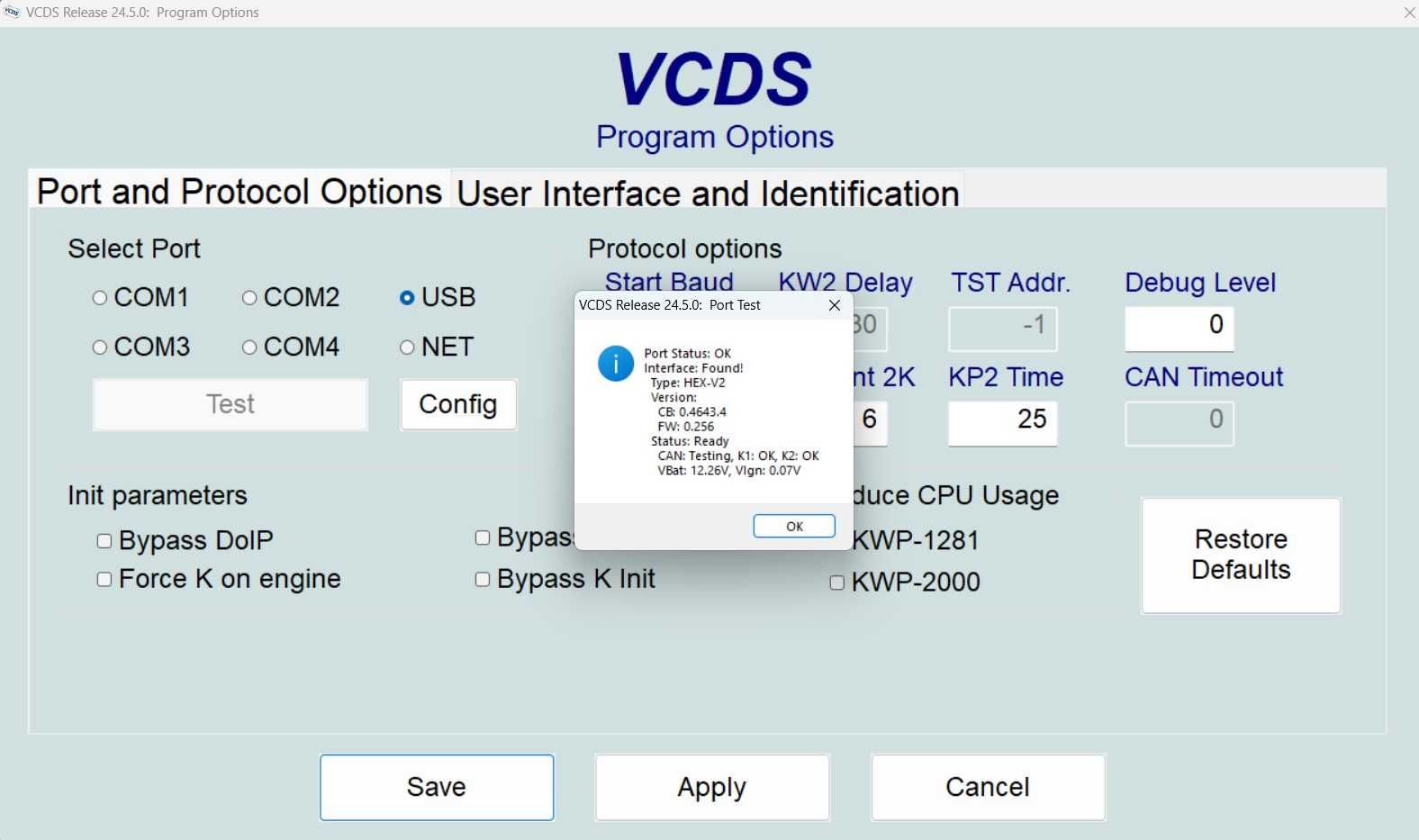 Tester VCDS HEX V2 ARM STM32F429 SOFT 24.5 din APRILIE 2024