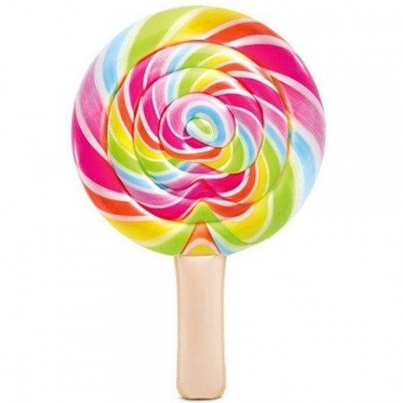 Super ocazie! Saltea gonflabila Intex LolliPop multicolor, 2m x 1.35m