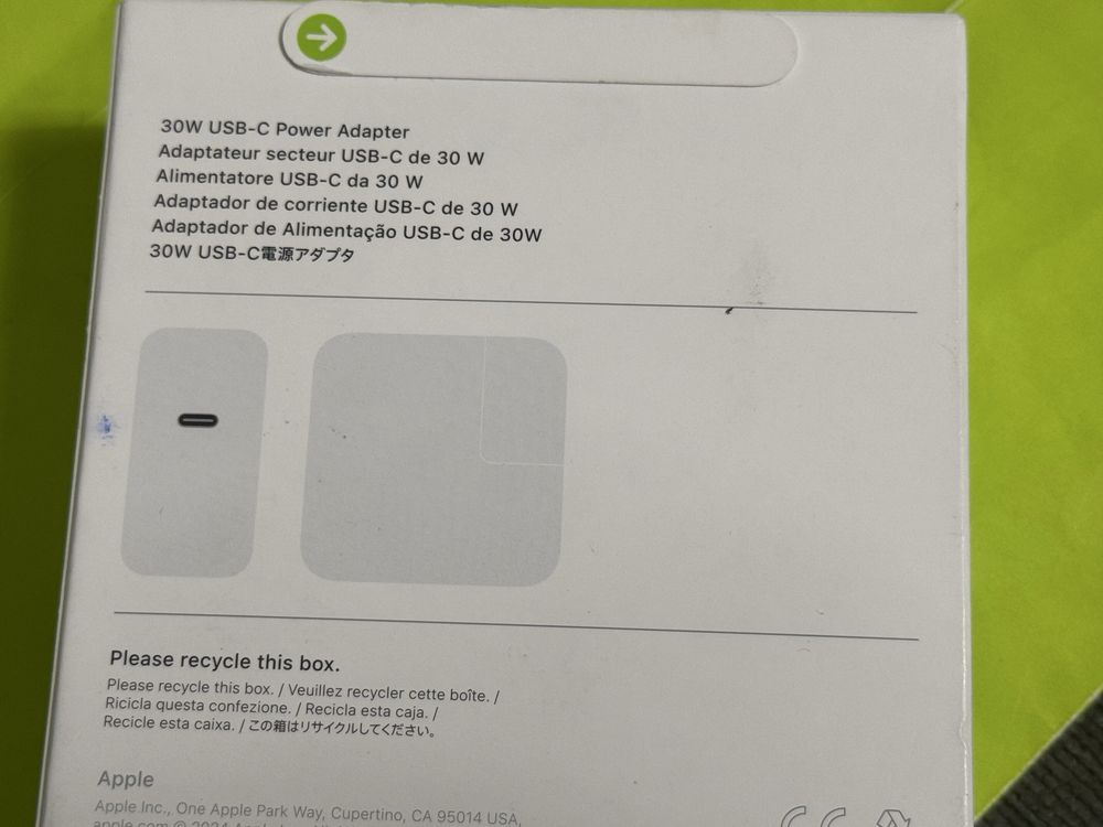 ЗАРЯДНО 30W USB-C port power Adapter APPLE Macbook AIR Yettel Лаптоп