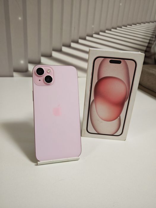 iPhone 15 Plus Rose 95%Bat 128GB Fullbox Stare foarte buna totul despr