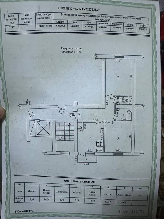 Yangi hayot 9 xudud 2 xona