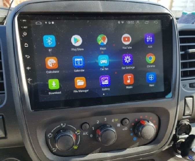 Navigatie Android Renault Trafic Opel Vivaro Waze YouTube BT GPS