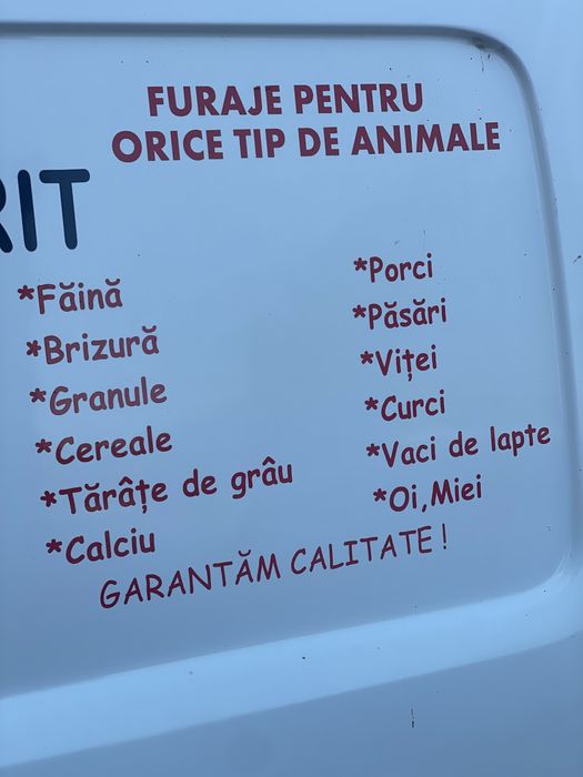 Faina pentru vaci de lapte , vitei , miei oi , pui , rate gaste gaini