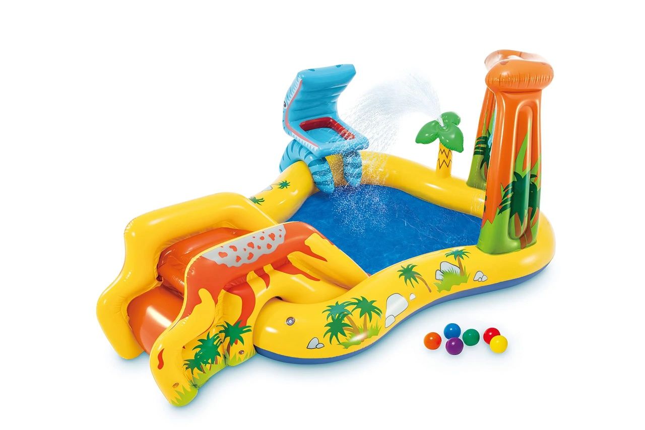 Детски Надуваем център за игра Intex Dinosaur Play Center, 244 x 198 с