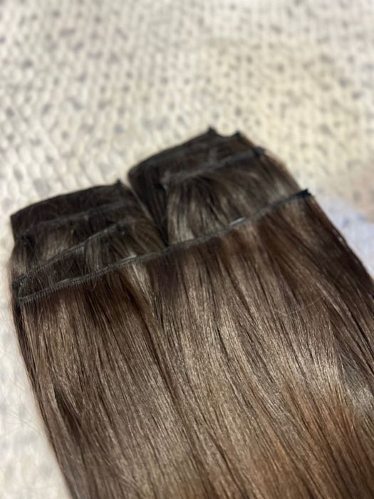 Уникална коса примес естествен и синтетичен косъм