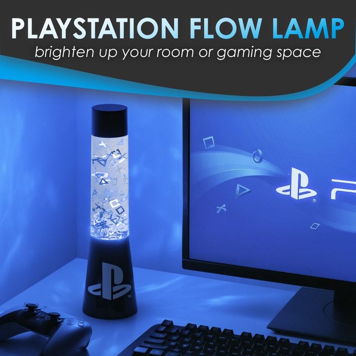 Лампа лава PlayStation Paladone PS5 Sony Glitter Liquid Mood Light