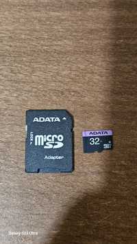 Чисто нова бърза памет карта ADATA 32GB + адаптор
