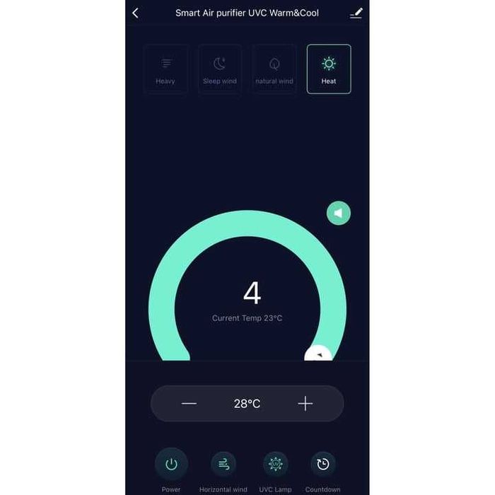Aeroterma smart fara pale, functii  incalzire, racire, filtru HEPA 13