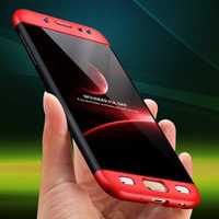 Husa Samsung Galaxy S7 Edge, Elegance Luxury, 360° 3in1 Negru-Rosu