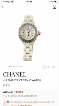 Ceas Chanel J12 Quartz Ceramic Black Diamonds
