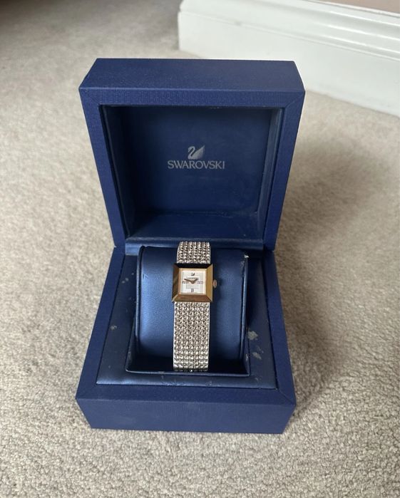 Swarovski Elis Mini Ceas piele cristale auriu