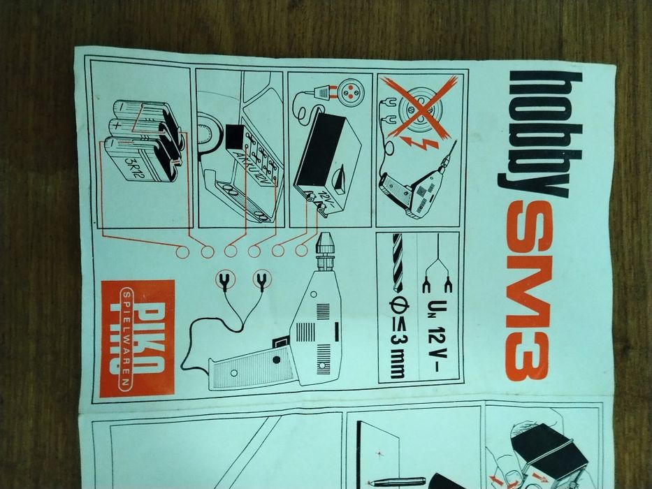 Продавам  детска играчка бормашина със стойка Piko hobby SM3 / 12 V