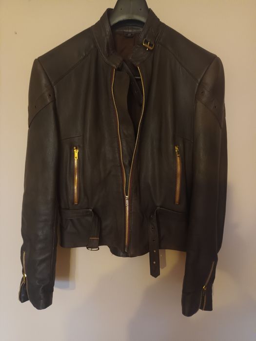 Естествена кожа дамско яке