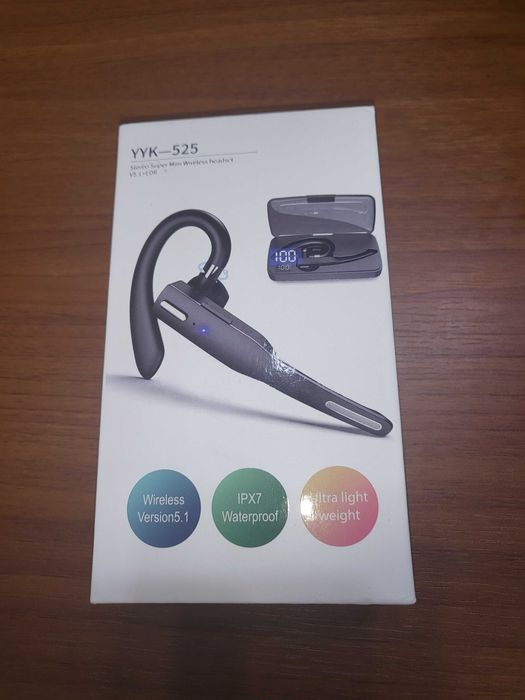 Casca wireless YYK-525, Bluetooth 5.1, Functie reducere zgomot, Negru