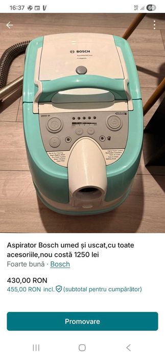 Aspirator bosch umed/uscat