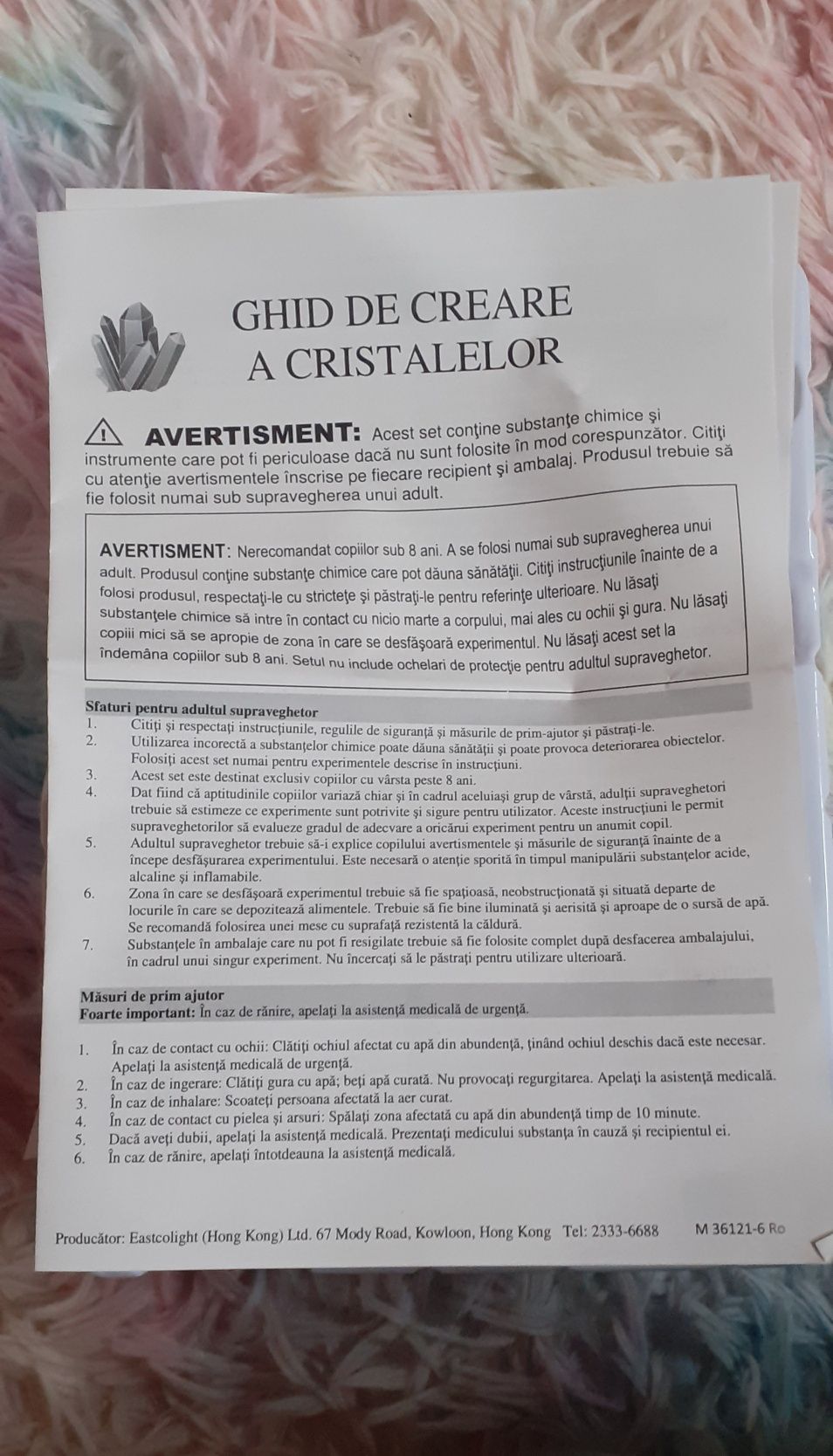 Set pentru creare cristale - idee de cadou pentru copii