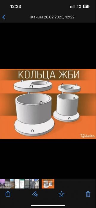 ЖБИ изделие. Бетонный кольцо