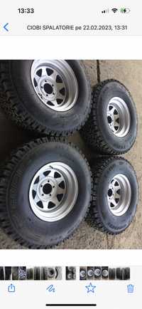 Jante 15 Wrangler, ET negativ + Anv 31x10,5x15 TZ GOMME ALL TERR