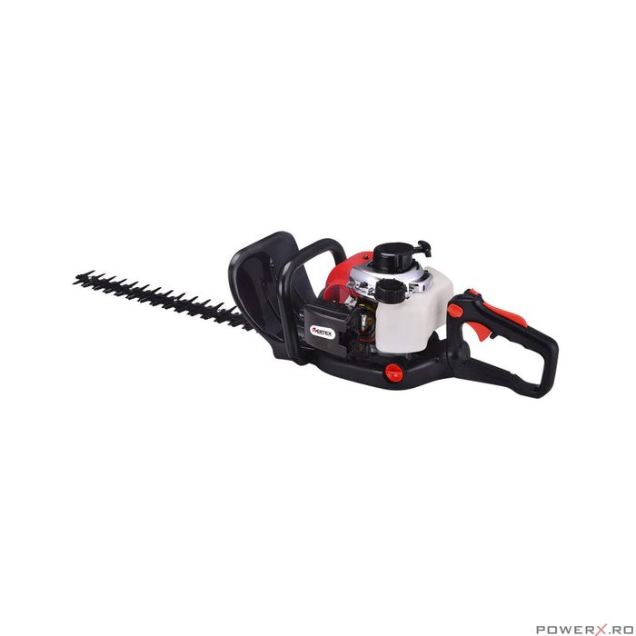 Foarfeca trimmer pentru gard viu 55cm 750W pe benzina, motor in 2